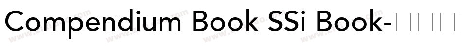 Compendium Book SSi Book字体转换